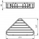 Ideal Standard lentynėlė į kampą, matinė juoda