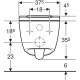 Geberit AquaClean Sela WC puodas su apiplovimo funkcija, pakabinamas WC puodas, baltas