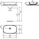 Ideal standard pastatomas praustuvas I.LIFE ovalus stalviršio praustuvas 60 cm. baltas